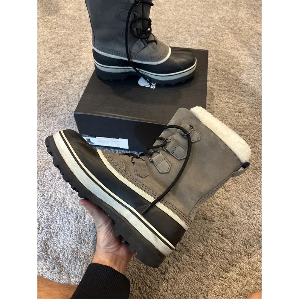 Sorel Caribou Snow Boots Waterproof Lined Women's Sz 8  *WORN ONLY 2x* EUC